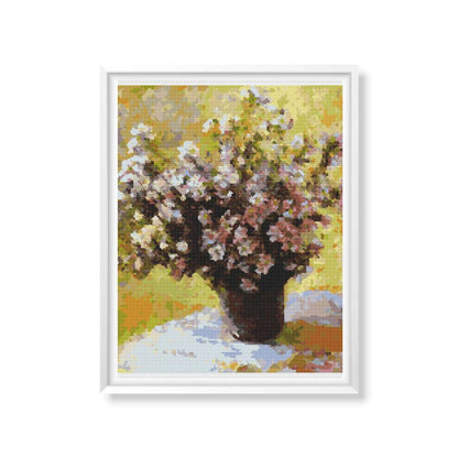 Bouquet of Mallows Cross Stitch Kit | Claude Monet