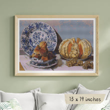 Still Life with Melon and Grapes Cross Stitch Kit | Claude Monet