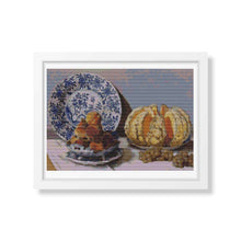 Still Life with Melon and Grapes Cross Stitch Kit | Claude Monet