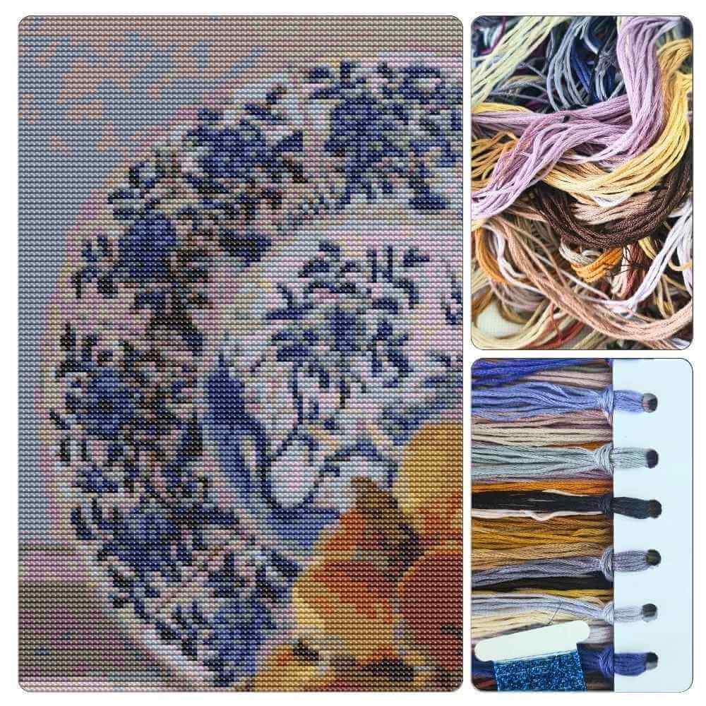 Still Life with Melon and Grapes Cross Stitch Kit