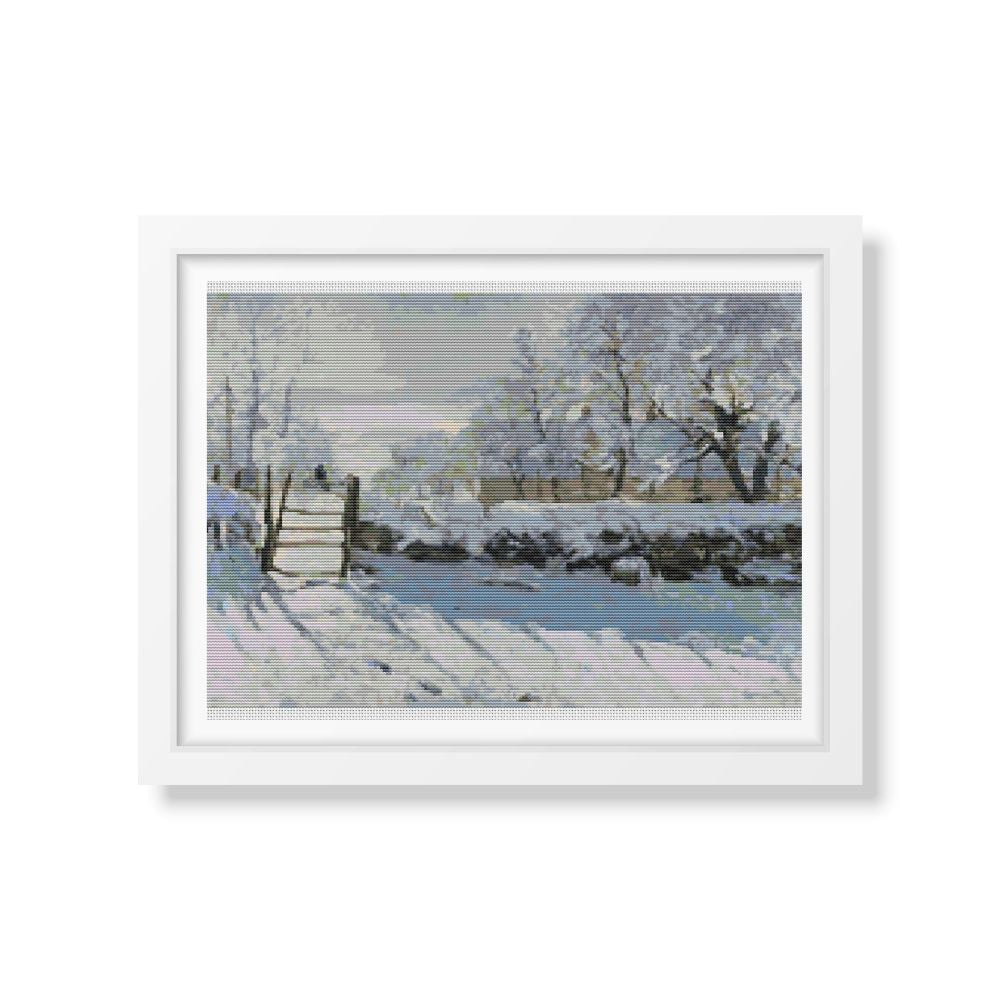 The Magpie Cross Stitch Kit | Claude Monet