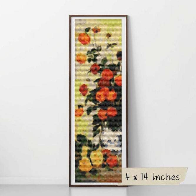 Dahlias II Cross Stitch Pattern