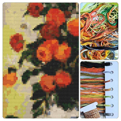 Dahlias II Cross Stitch Kit