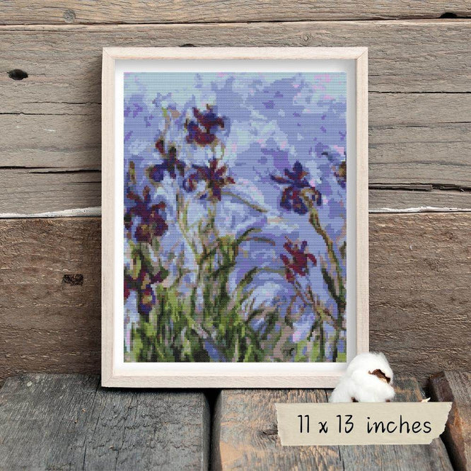 Irises Cross Stitch Kit