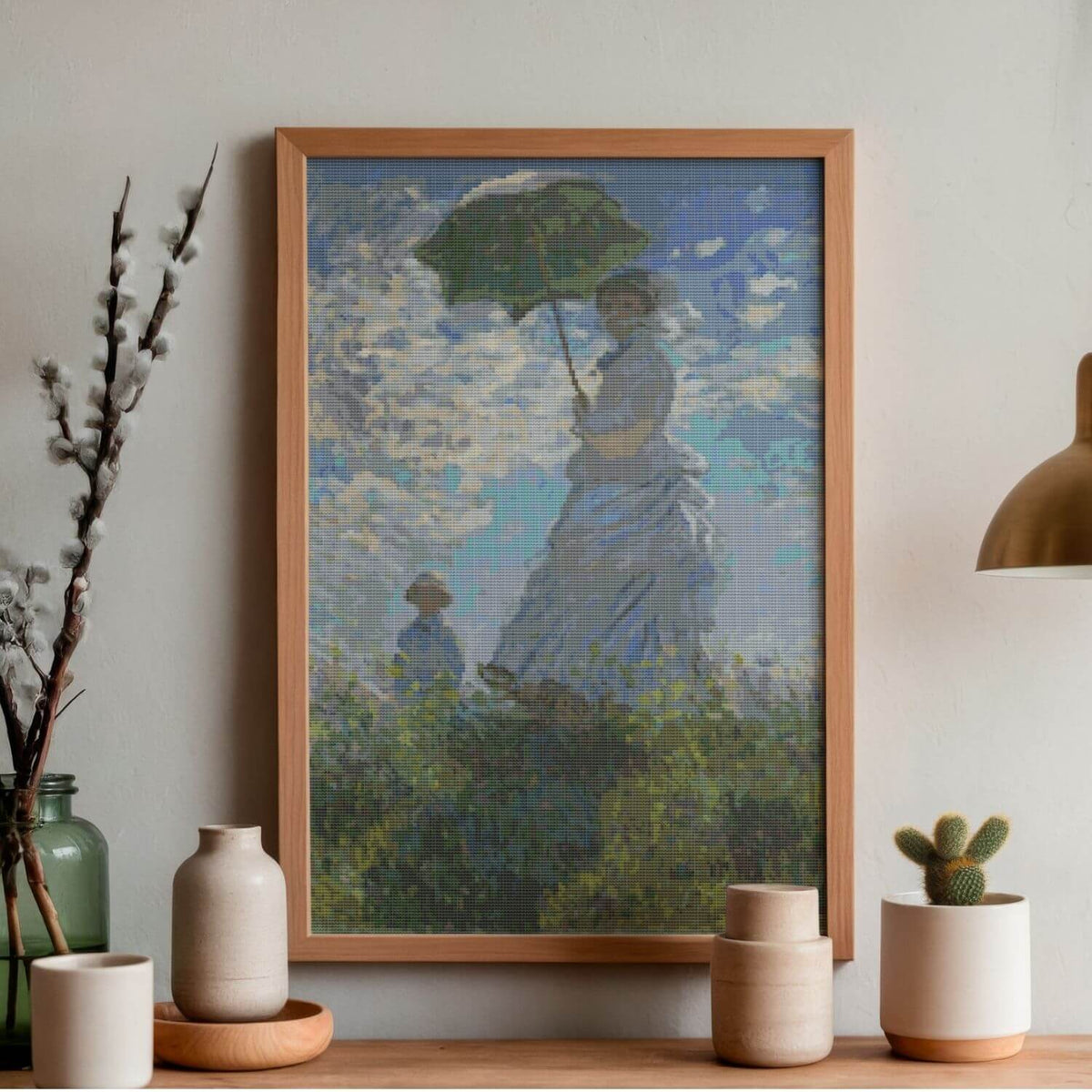 Woman with a Parasol Cross Stitch Kit