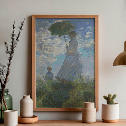 Woman with a Parasol Cross Stitch Kit
