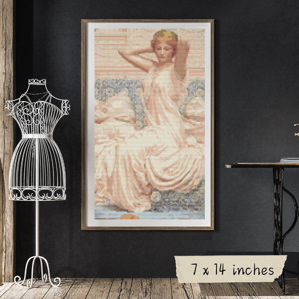 Silver Cross Stitch Pattern by Albert Joseph Moore