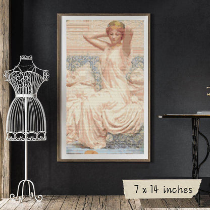 Silver Cross Stitch Pattern by Albert Joseph Moore