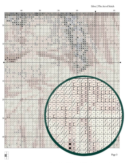 Silver Cross Stitch Pattern
