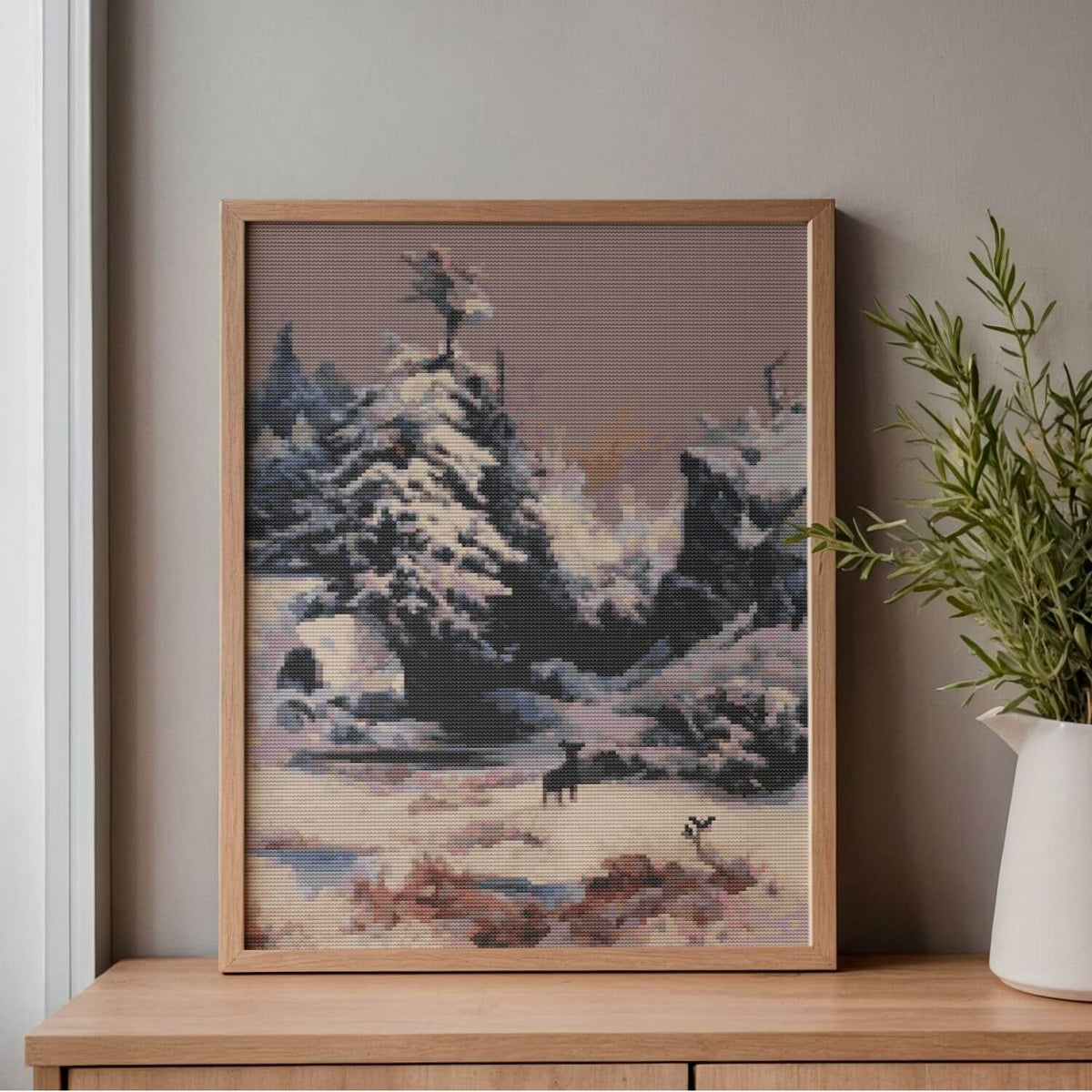 Winter in the Rockies Cross Stitch Kit