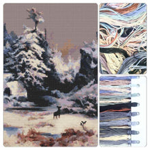 Winter in the Rockies Cross Stitch Kit - Premium Cross Stitch Kit - Thomas Moran
