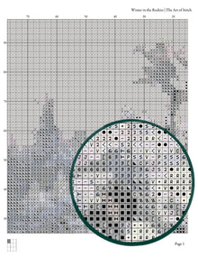 Winter in the Rockies Cross Stitch Pattern