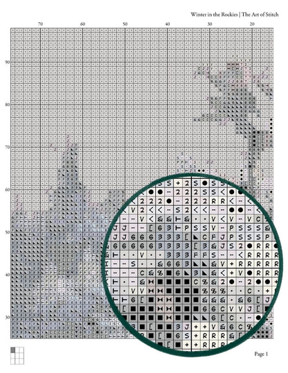 Winter in the Rockies Cross Stitch Kit