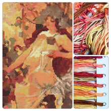 Autumn Cross Stitch Kit - Premium Cross Stitch Kit - Alphonse Mucha