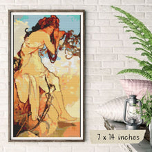 Summer Cross Stitch Kit | Alphonse Mucha