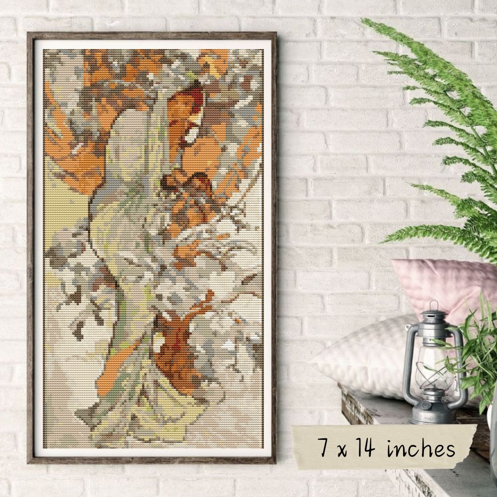 Mucha's The Four Seasons Series Cross Stitch Kit | Alphonse Mucha