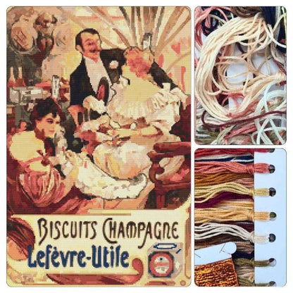 Biscuits Champagne-Lefèvre-Utile Cross Stitch Kit