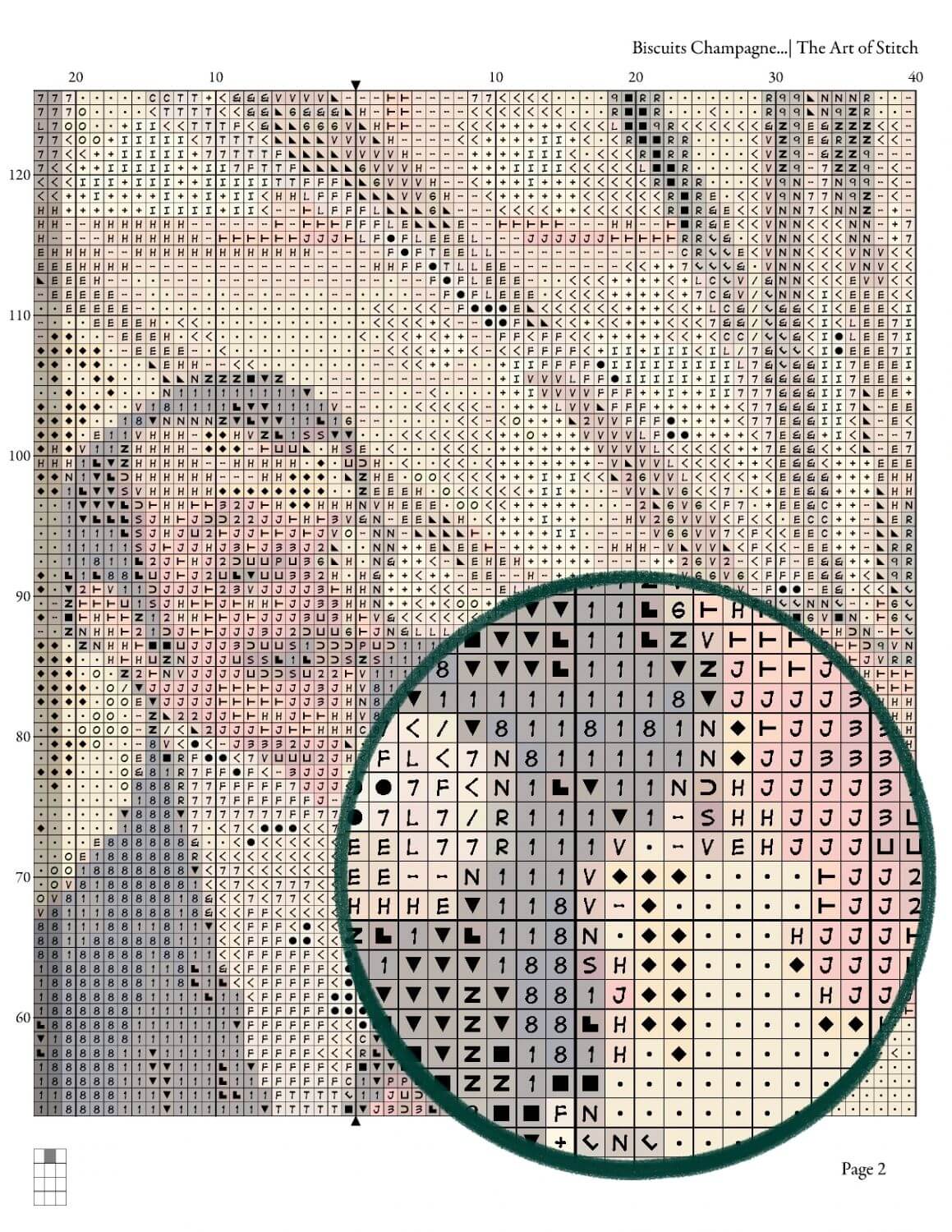 Biscuits Champagne-Lefèvre-Utile Cross Stitch Pattern