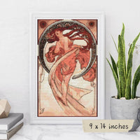 Dance Cross Stitch Kit - Premium Cross Stitch Kit - Alphonse Mucha