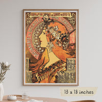 Savonnerie de Bagnolet Cross Stitch Kit - Premium Cross Stitch Kit - Alphonse Mucha