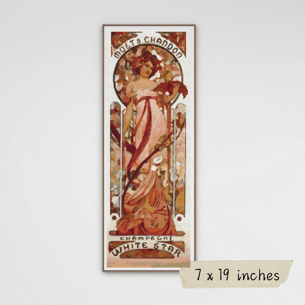 White Star Cross Stitch Kit