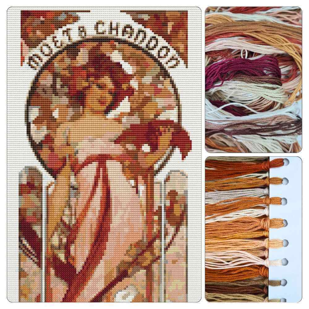 White Star Cross Stitch Kit