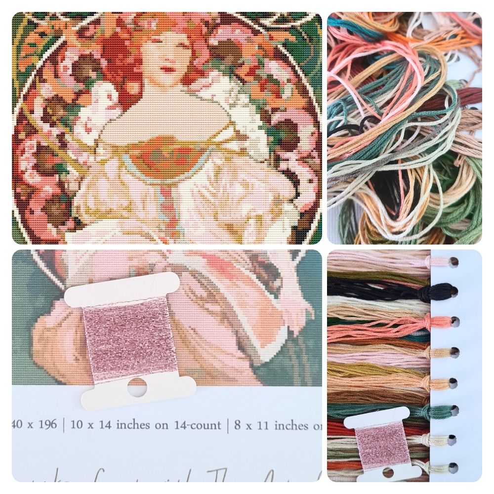 Champenois Cross Stitch Kit | Alphonse Mucha