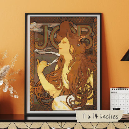 Job Cross Stitch Kit | Alphonse Mucha