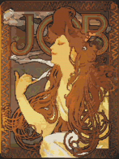 Job Cross Stitch Kit | Alphonse Mucha