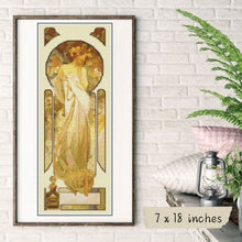 Lady Sylvanis Essence Cross Stitch Kit | Alphonse Mucha