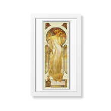 Lady Sylvanis Essence Cross Stitch Kit | Alphonse Mucha