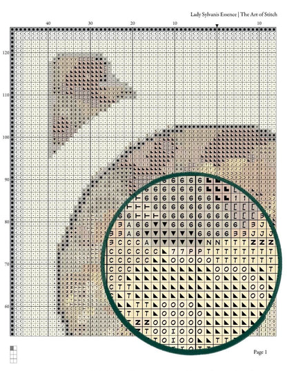 Lady Sylvanis Essence Cross Stitch Pattern