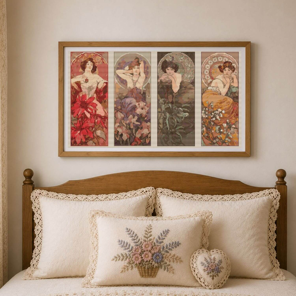 The Four Gemstones Cross Stitch Pattern