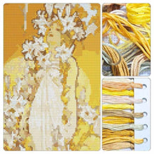 Lily Cross Stitch Kit - Premium Cross Stitch Kit - Alphonse Mucha