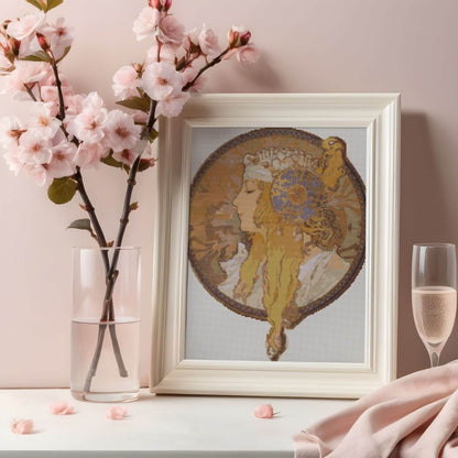 Byzantine Heads: Blonde Cross Stitch Kit