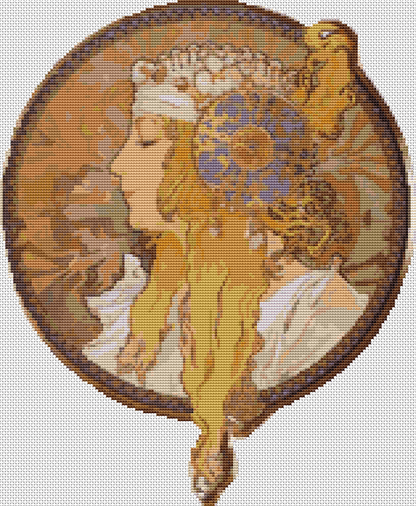 Byzantine Heads: Blonde Cross Stitch Kit