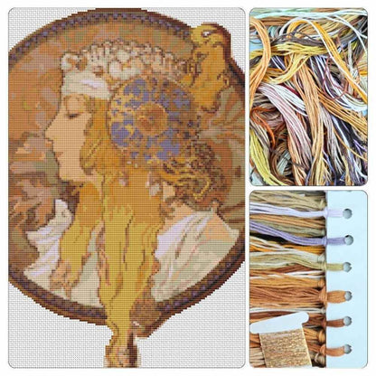 Byzantine Heads: Blonde Cross Stitch Kit