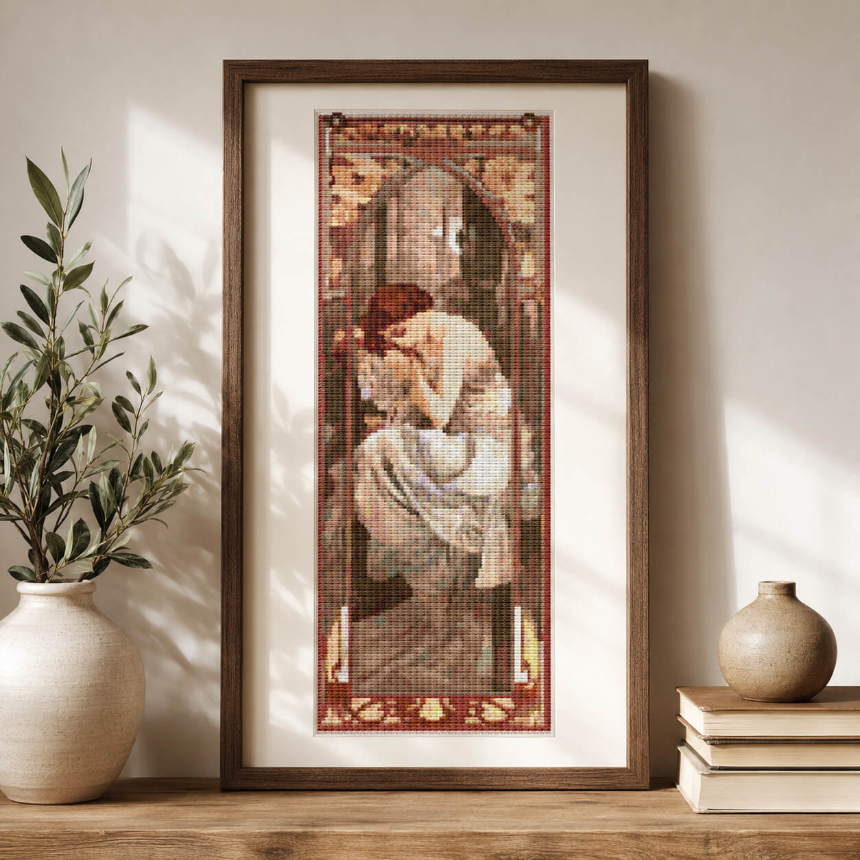 Evening Reverie Cross Stitch Kit - Premium Cross Stitch Kit - Alphonse Mucha