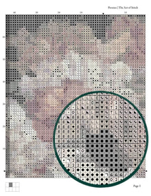 Peonies Cross Stitch Pattern