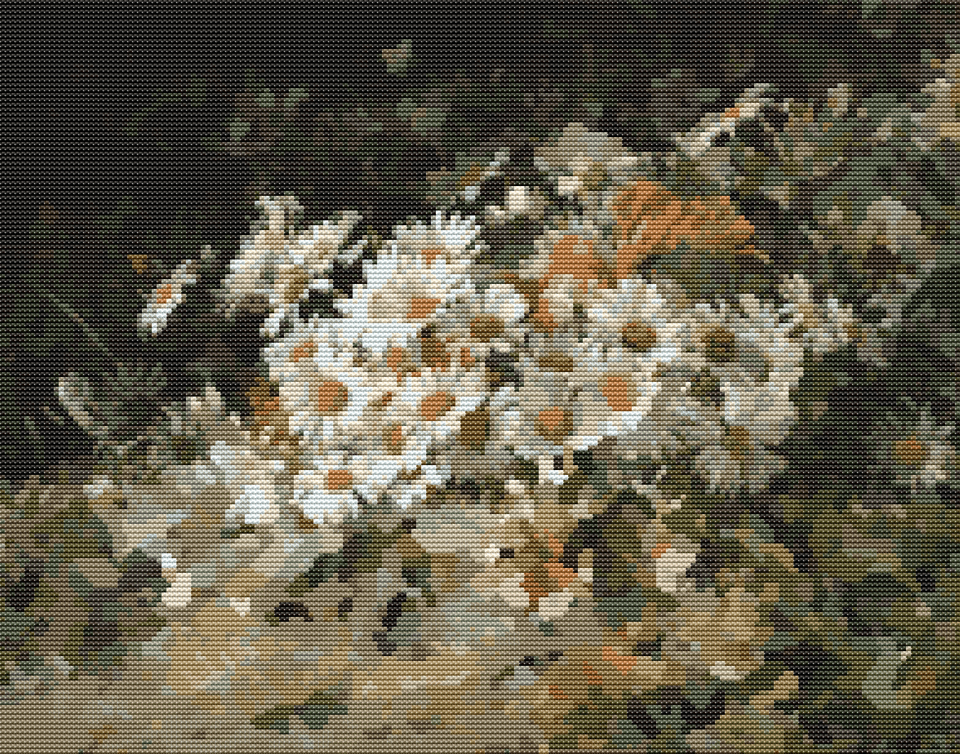 Wild Flowers Cross Stitch Pattern by William Jabez Muckley