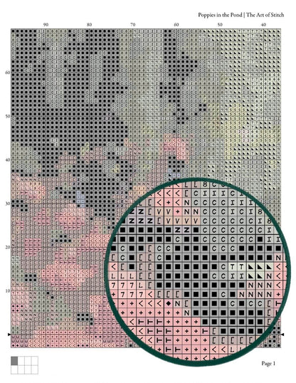 Poppies by the Pond Cross Stitch Kit