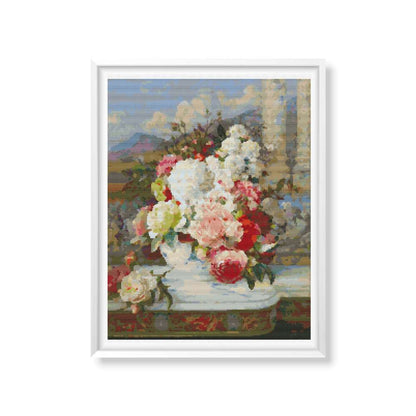 Roses Cross Stitch Kit | William Jabez Muckley