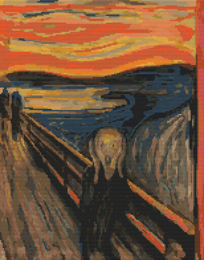 The Scream Cross Stitch Pattern
