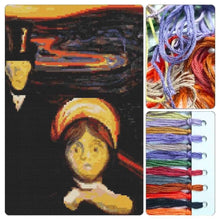 Anxiety Cross Stitch Kit - Premium Cross Stitch Kit - Edvard Munch