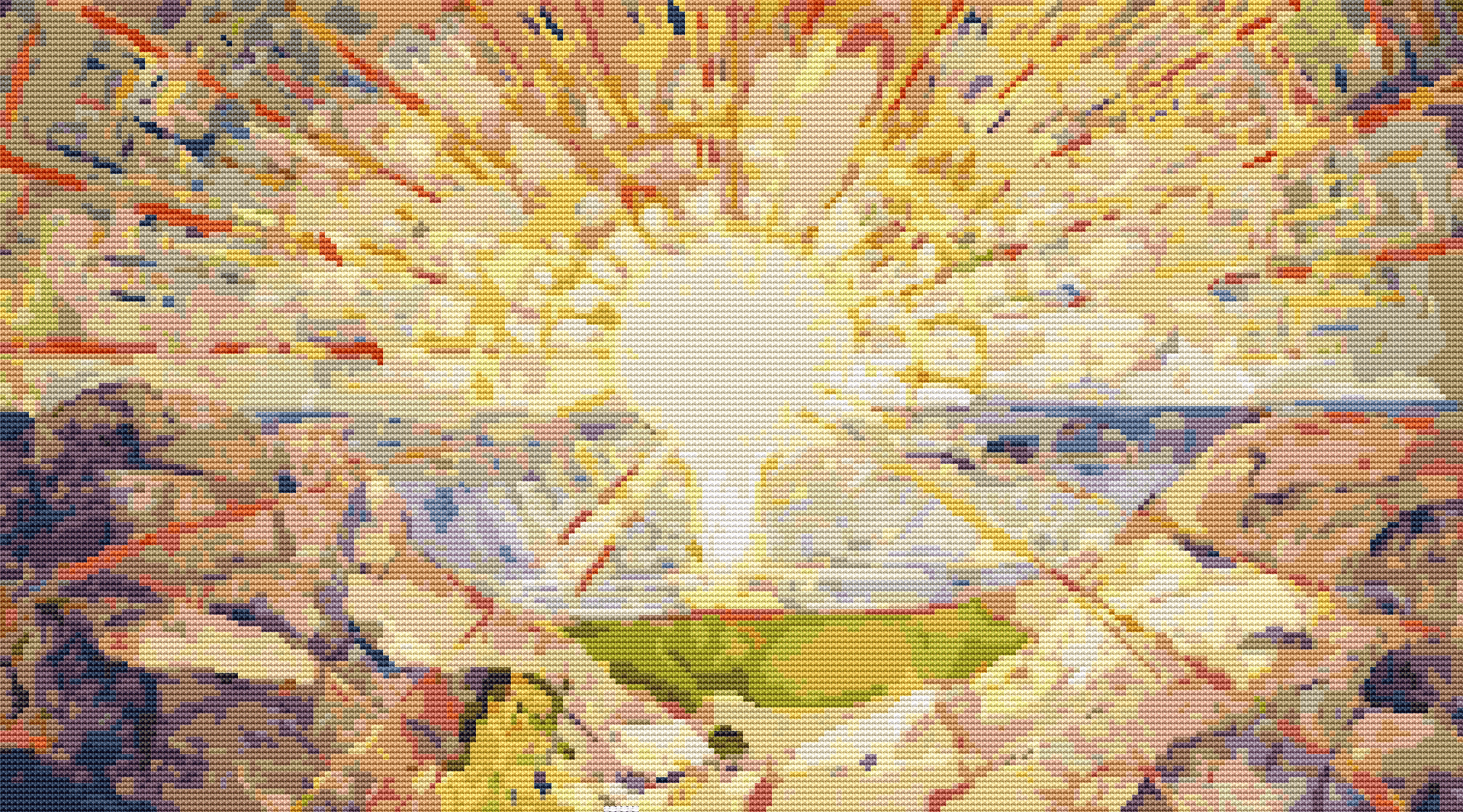 The Sun Cross Stitch Kit - Premium Cross Stitch Kit - Edvard Munch