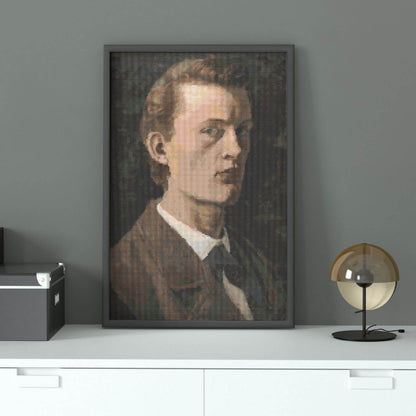Self Portrait of Edvard Munch Cross Stitch Pattern