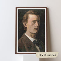 Self Portrait of Edvard Munch Cross Stitch Pattern - Premium Cross Stitch Pattern - Edvard Munch