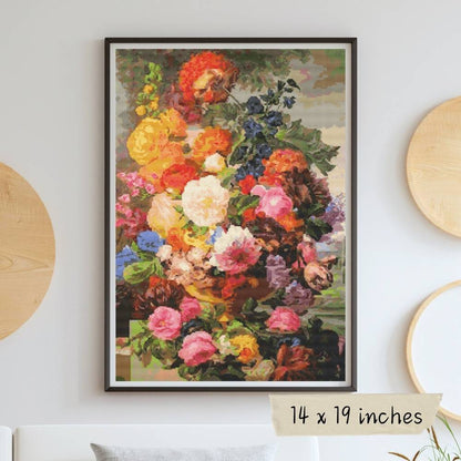 Grandmother's Bouquet II Cross Stitch Pattern