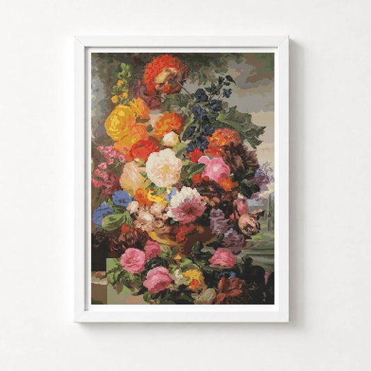 Grandmother's Bouquet II Cross Stitch Kit - Premium Cross Stitch Kit - Joseph Nigg