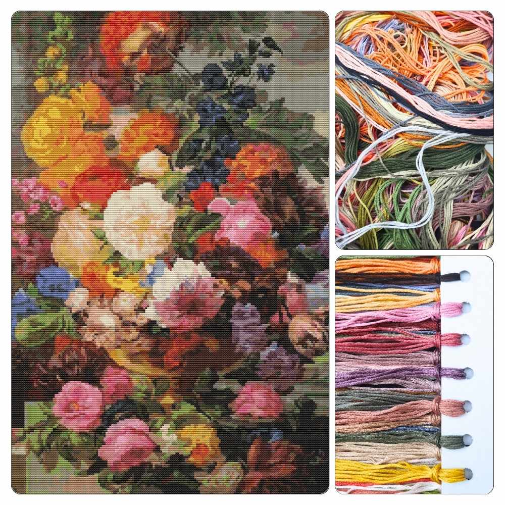 Grandmother's Bouquet II Cross Stitch Kit by Joseph Nigg |